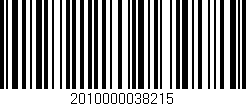 Código de barras (EAN, GTIN, SKU, ISBN): '2010000038215'
