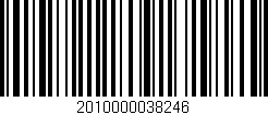 Código de barras (EAN, GTIN, SKU, ISBN): '2010000038246'