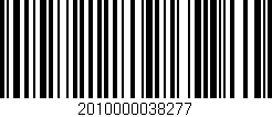 Código de barras (EAN, GTIN, SKU, ISBN): '2010000038277'