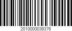 Código de barras (EAN, GTIN, SKU, ISBN): '2010000038376'
