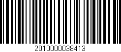 Código de barras (EAN, GTIN, SKU, ISBN): '2010000038413'
