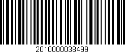 Código de barras (EAN, GTIN, SKU, ISBN): '2010000038499'