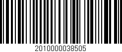 Código de barras (EAN, GTIN, SKU, ISBN): '2010000038505'