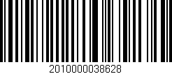 Código de barras (EAN, GTIN, SKU, ISBN): '2010000038628'