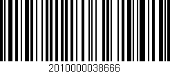 Código de barras (EAN, GTIN, SKU, ISBN): '2010000038666'