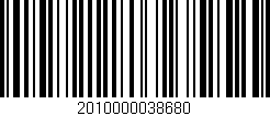 Código de barras (EAN, GTIN, SKU, ISBN): '2010000038680'