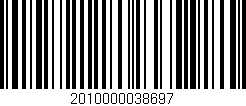 Código de barras (EAN, GTIN, SKU, ISBN): '2010000038697'