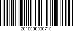 Código de barras (EAN, GTIN, SKU, ISBN): '2010000038710'