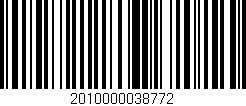 Código de barras (EAN, GTIN, SKU, ISBN): '2010000038772'