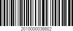 Código de barras (EAN, GTIN, SKU, ISBN): '2010000038802'