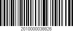 Código de barras (EAN, GTIN, SKU, ISBN): '2010000038826'