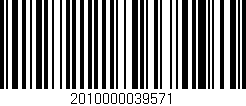 Código de barras (EAN, GTIN, SKU, ISBN): '2010000039571'