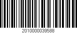 Código de barras (EAN, GTIN, SKU, ISBN): '2010000039588'