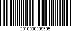 Código de barras (EAN, GTIN, SKU, ISBN): '2010000039595'