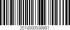 Código de barras (EAN, GTIN, SKU, ISBN): '2010000039991'