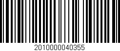 Código de barras (EAN, GTIN, SKU, ISBN): '2010000040355'