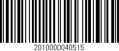 Código de barras (EAN, GTIN, SKU, ISBN): '2010000040515'