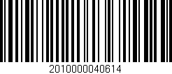 Código de barras (EAN, GTIN, SKU, ISBN): '2010000040614'