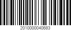 Código de barras (EAN, GTIN, SKU, ISBN): '2010000040683'