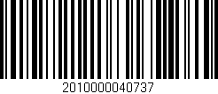Código de barras (EAN, GTIN, SKU, ISBN): '2010000040737'