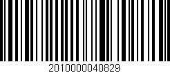 Código de barras (EAN, GTIN, SKU, ISBN): '2010000040829'