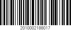 Código de barras (EAN, GTIN, SKU, ISBN): '2010002188017'