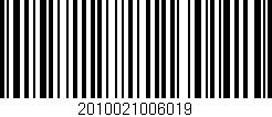 Código de barras (EAN, GTIN, SKU, ISBN): '2010021006019'