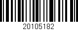 Código de barras (EAN, GTIN, SKU, ISBN): '20105182'