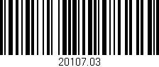 Código de barras (EAN, GTIN, SKU, ISBN): '20107.03'