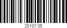 Código de barras (EAN, GTIN, SKU, ISBN): '20107.05'
