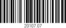 Código de barras (EAN, GTIN, SKU, ISBN): '20107.07'
