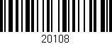 Código de barras (EAN, GTIN, SKU, ISBN): '20108'