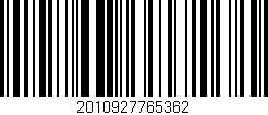 Código de barras (EAN, GTIN, SKU, ISBN): '2010927765362'