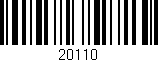 Código de barras (EAN, GTIN, SKU, ISBN): '20110'