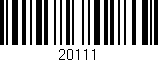Código de barras (EAN, GTIN, SKU, ISBN): '20111'