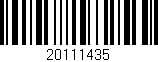Código de barras (EAN, GTIN, SKU, ISBN): '20111435'