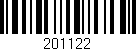 Código de barras (EAN, GTIN, SKU, ISBN): '201122'
