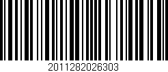 Código de barras (EAN, GTIN, SKU, ISBN): '2011282026303'