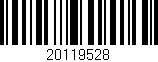Código de barras (EAN, GTIN, SKU, ISBN): '20119528'