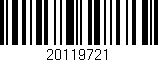 Código de barras (EAN, GTIN, SKU, ISBN): '20119721'