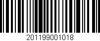 Código de barras (EAN, GTIN, SKU, ISBN): '201199001018'