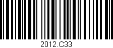 Código de barras (EAN, GTIN, SKU, ISBN): '2012.C33'