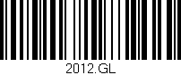 Código de barras (EAN, GTIN, SKU, ISBN): '2012.GL'
