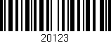 Código de barras (EAN, GTIN, SKU, ISBN): '20123'