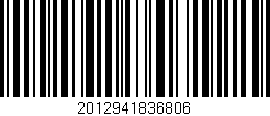 Código de barras (EAN, GTIN, SKU, ISBN): '2012941836806'