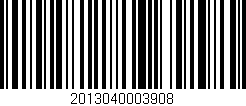 Código de barras (EAN, GTIN, SKU, ISBN): '2013040003908'