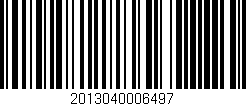 Código de barras (EAN, GTIN, SKU, ISBN): '2013040006497'