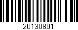 Código de barras (EAN, GTIN, SKU, ISBN): '20130801'