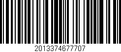 Código de barras (EAN, GTIN, SKU, ISBN): '2013374677707'