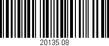 Código de barras (EAN, GTIN, SKU, ISBN): '20135.08'